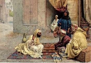 Arab or Arabic people and life. Orientalism oil paintings 192, unknow artist